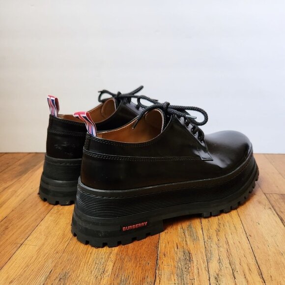 BURBERRY Jefferson Derby Chunky Shoes in Black main image 11